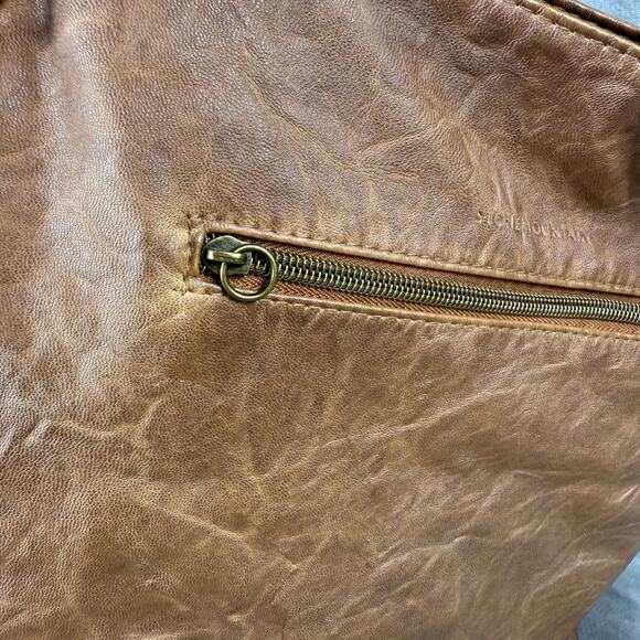 Stone‎ Mountain Smokey Crossbody Bag Purse Cognac Brown 13x12 - Picture 10 of 13